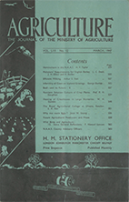 Agriculture journal